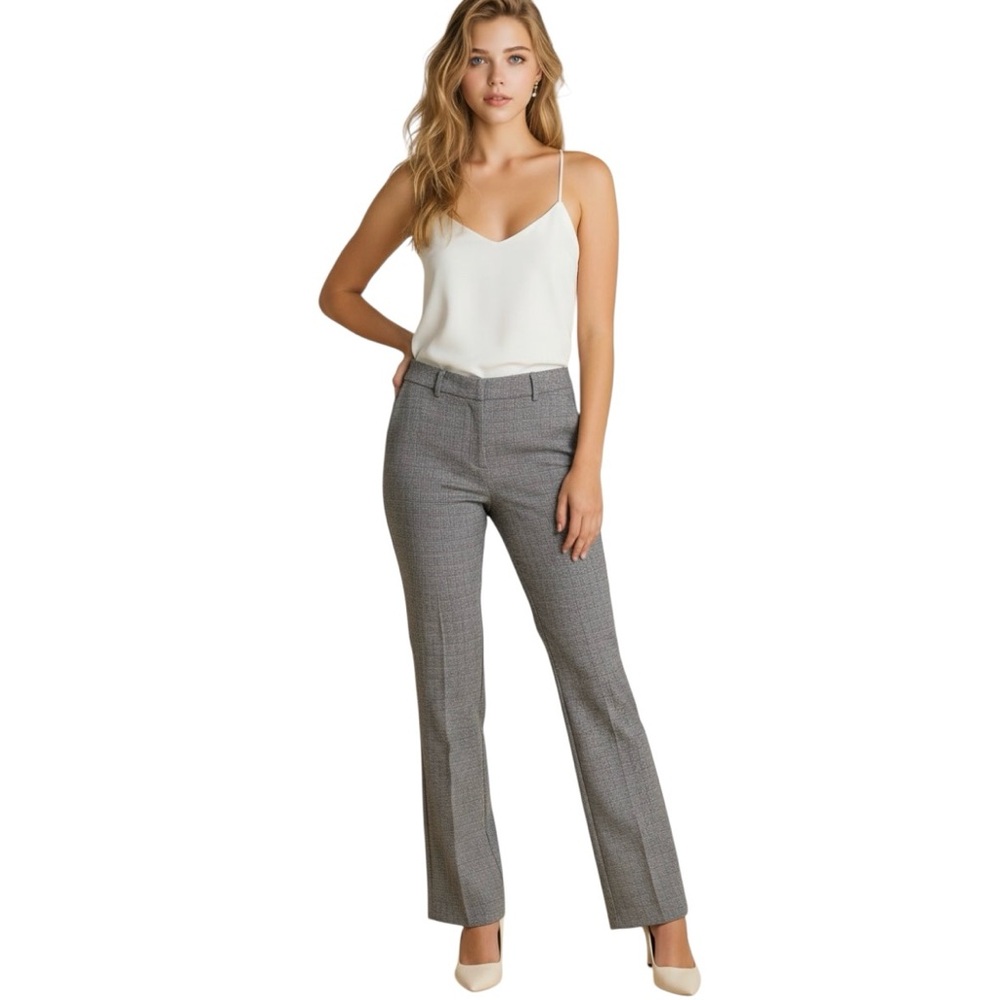 Express Women’s Gray Checked Boot Cut Dress Pants